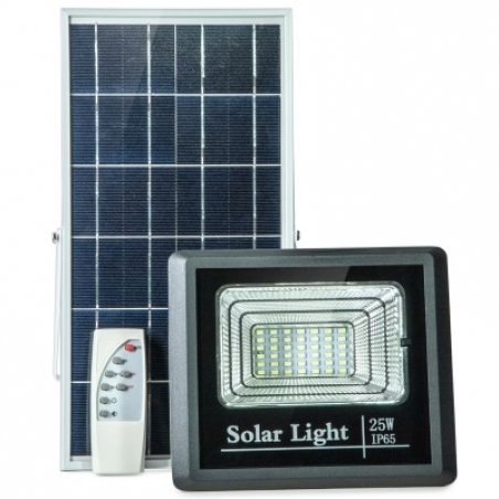 JD-8825 LED прожектор 25W на солнечной батарее, с пультом.