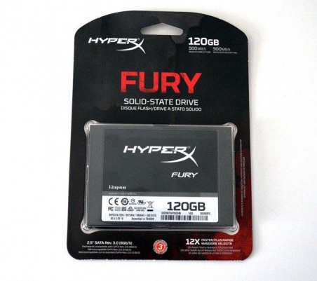 Жесткий диск 120 Гб HyperX Fury Kingston SSD