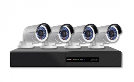 HD-TVI Hikvision комплект видеонаблюдения на 4 камеры