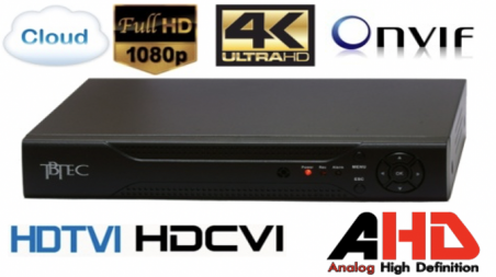TBR-H2916HD 16-канальный мультигибридный HD видеорегистратор