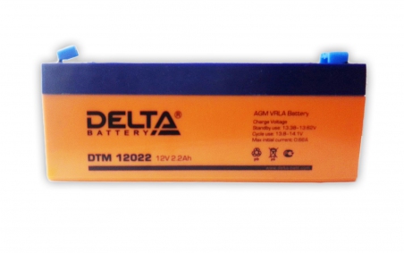 DELTA DTM 12022 аккумулятор 12 В, 2.2Ач