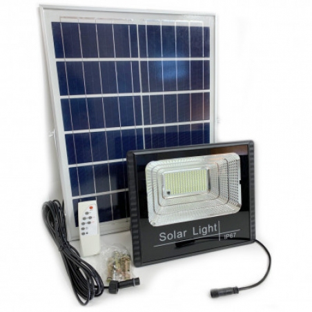 Прожектор светодиодный LED 400W на солнечной батарее IP66 с пультом