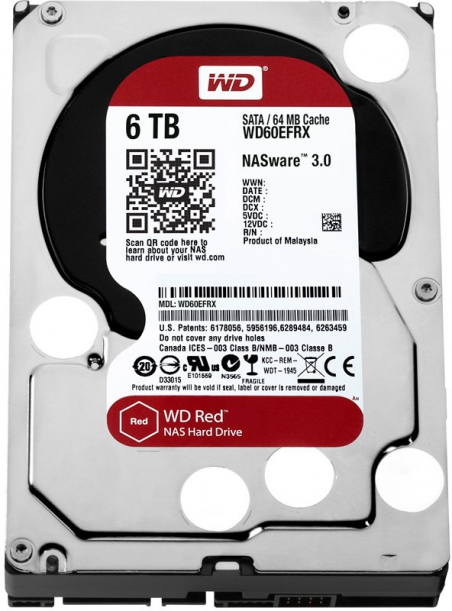 Жесткий диск Sata 6000Gb WD Red WD60EFRX