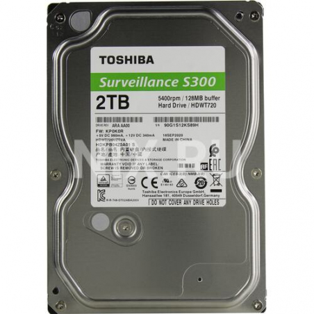 Жесткий диск 2Tb Toshiba S300 Surveillance Sata3