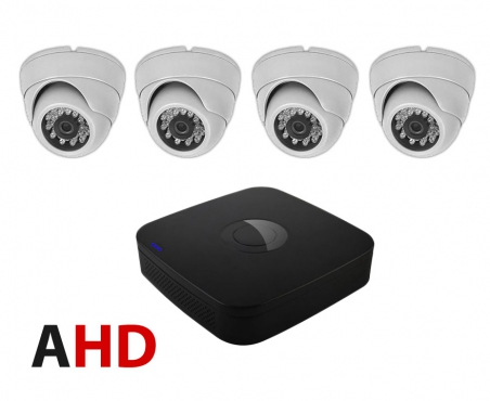AxyCam комплект на 4 AHD камеры для внутреннего наблюдения
