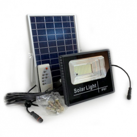 Прожектор светодиодный LED 120W на солнечной батарее IP66 с пультом