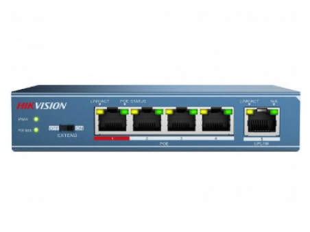 DS-3E0105P-E(B) Hikvision PoE коммутатор - 30049 DS-3E0105P-E(B) Hikvision PoE коммутатор