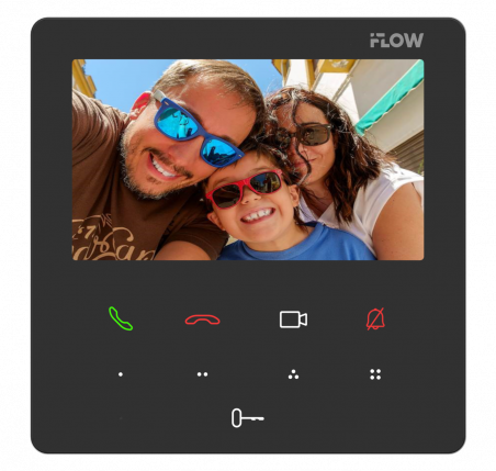 F-VI-3321IPWE1 4.3“ IP видеодомофон с Wi-Fi, черный